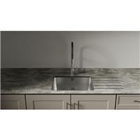 Mariz Surface R25 Super Sink Module LB Worktop 3050 x 640 x 12mm in Dark Concrete