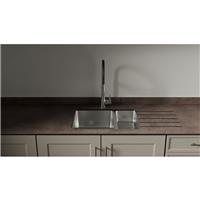 Mariz Surface R25 Large Designer Sink Module RH Worktop 3050 x 640 x 12mm in Deep Grey