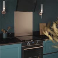 Splashback Metallico Stainless Steel Kitchen 600 x 750mm in Copper
