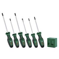 Bosch Screwdriver Set 6 Piece with Magnetiser in Black/Green Steel