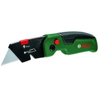 Bosch Folding Knife in Black/Green Steel