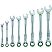 Bosch Ratchet Combination Wrench Set 8 Piece in Silver Steel