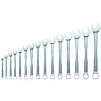Bosch Combination Wrench Set 15 Piece in Silver Steel