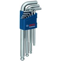 Bosch Professional Hex Allen Key Set 9 Piece in Silver Steel