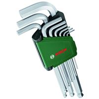 Bosch Hex Key Set 9 Piece in Silver Steel