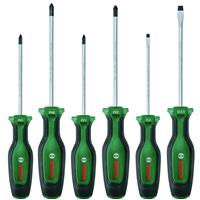 Bosch Screwdriver Set 6 Piece in Black/Green Steel