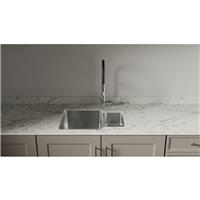 Mariz R25 Universal Kitchen Sink Module Right-Hand in White Marble