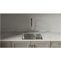 Mariz R25 Designer Kitchen Sink Module Left-Hand in White Marble
