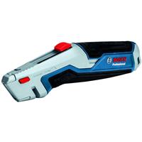 Bosch Professional Retractable Utility Knife in Black/Blue/Silver Aluminium