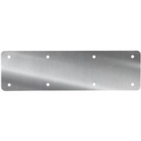 A Perry SleeperSecure No.4719/S Internal Sleeper Support Plate Long Straight Flat Stainless Steel in Silver
