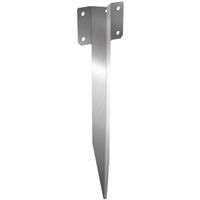 A Perry SleeperSecure No.4715/S Single Sleeper Support Spike Straight Stainless Steel in Silver