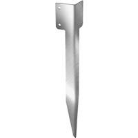 A Perry SleeperSecure No.4713/S Single Sleeper Support Spike Corner Stainless Steel in Silver