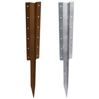 A Perry SleeperSecure No.4736 Triple Sleeper Support Spike Straight in Silver Steel