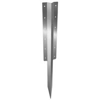 A Perry SleeperSecure No.4736/S Triple Sleeper Support Spike Straight Stainless Steel in Silver