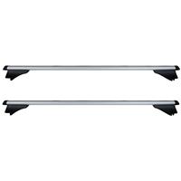 Streetwize Accessories Streetwize Flushed Roof Bars 120cm (Pair) in Silver