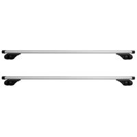 Streetwize Accessories Streetwize Heavy Duty Aluminium Roof Bars 120cm (Pair) in Silver