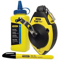 Stanley FatMax Chalk Line 30m in Blue/Black Rubber/Steel