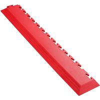 Ecotile E500/7mm Interlocking Corner Edge Ramp ( 7mm ) in Red