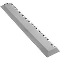 Ecotile E500/7mm Interlocking Corner Edge Ramp ( 7mm ) in Light Grey