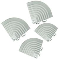 Swisstrax Ribtrax Pro Corner Ramp in Pearl Silver