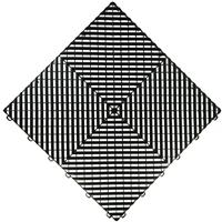 Swisstrax Ribtrax Pro Vented Modular Floor Tiles 4m (25 Pack) in Jet Black