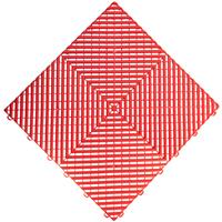 Swisstrax Ribtrax Pro Vented Modular Floor Tiles 4m (25 Pack) in Racing Red