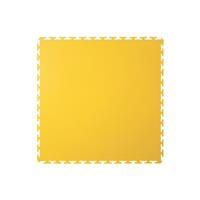 Ecotile E500/7mm T-Joint Interlocking Industrial Floor Tiles (1m2) (4 pack) in Yellow