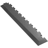 Garage Floor Tile Company X Joint Interlocking Floor Tile Corner Ramp (7mm) in Graphite