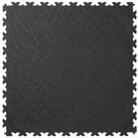 Garage Floor Tile Company 100% Recycled X Joint 7mm Interlocking Floor Tiles RX500/7 (4 pack) in Black