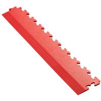 Garage Floor Tile Company X Joint Interlocking Floor Tile Edge Ramp (7mm) in Red
