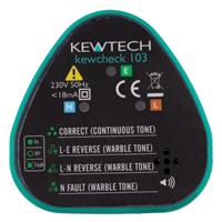 Kewtech Socket Tester Audible Tone in Teal