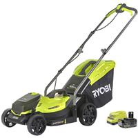 Ryobi One+ 18V 33cm Cordless Lawnmower 1 x 4.0Ah in Black/Green