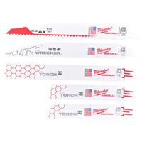 Milwaukee Sawzall Blade Set (5 Pack) Bi-Metal