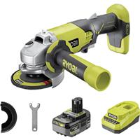 Ryobi 18V ONE+ R18AG-140GP Cordless Angle Grinder 1 x 4.0Ah in Green