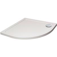 Nuie Hydro45 Low Profile Quadrant Shower Tray 800 x 800mm in White Acrylic