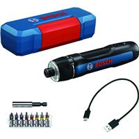 Bosch GO 3.6V Li-Ion Cordless Screwdriver with 8pc Bit Set 3.6V in Black/Blue Plastic