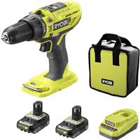 Ryobi 18V ONE+ R18PD3-2C20S Cordless Combi Drill 2 x 2.0Ah Steel
