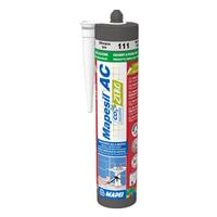 Mapei Mapesil AC Zero Solvent Free Silicone Sealant Silver 310ml in Grey