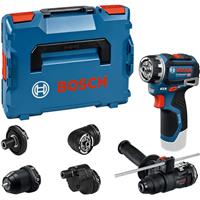Bosch Professional 12V GSR 12V-32 FlexiClick Drill Driver with 5 Attachments Body Only in Black/Blue