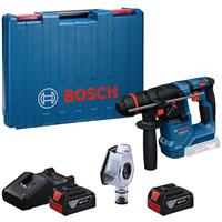 Bosch Professional 18V GBH 18V-18 X SDS-Plus Hammer Drill 2 x 5.0Ah in Black/Blue