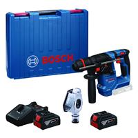 Bosch Professional 18V GBH 18V-18 X SDS-Plus Hammer Drill 2 x 4.0Ah in Black/Blue
