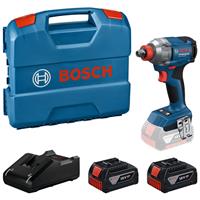 Bosch Professional 18V GDX 18V-285 Impact Driver / Wrench 2 x 5.0Ah in Black/Blue