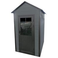 Apollo Composite Sentry Shed 1.2 x 1.8 x 2.38m Aluminium
