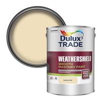 Dulux Trade Weathershield Smooth Masonry Paint 5L in Buttermilk