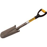 Roughneck Micro Drainage Shovel 710mm in Black/Yellow Carbon Steel