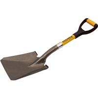 Roughneck Micro Bulk Shovel 710mm in Black/Yellow Carbon Steel