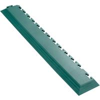 Ecotile E500/7mm Interlocking Corner Edge Ramp ( 7mm) in Green