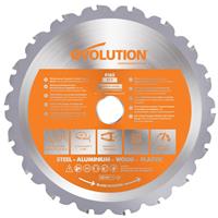 Evolution R165TCT-18CS Multi-Material Circular Saw Blade 165mm Plastic