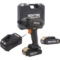 ROKTOR 18V Cordless Impact Driver 2 x 2.0Ah Rubber