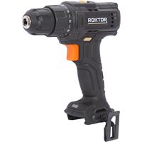 ROKTOR 18V Cordless Drill Driver Body Only in Black Rubber/Steel